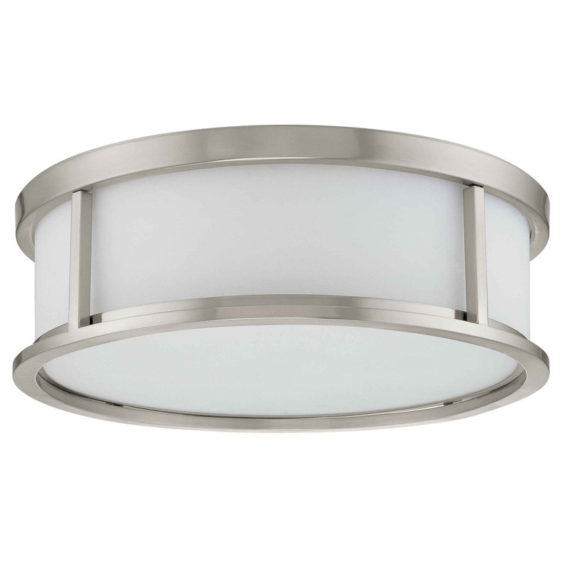 Floyd Glass Flush Mount, 5.62" H x 15" W x 15" D / No