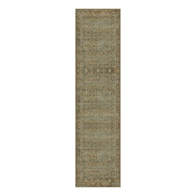 Machine Washable Area Rugs Traditional Living Room Rug With Non-Slip Backing
