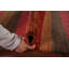 Tapis rayé rose Gabbeh 5 x 8