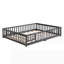 Structure de lit plateforme en bois massif avec clôture-834644976-834644977