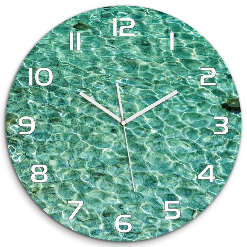 Jovanie Glass Wall Clock