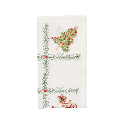 Xmas Trellis Napkin