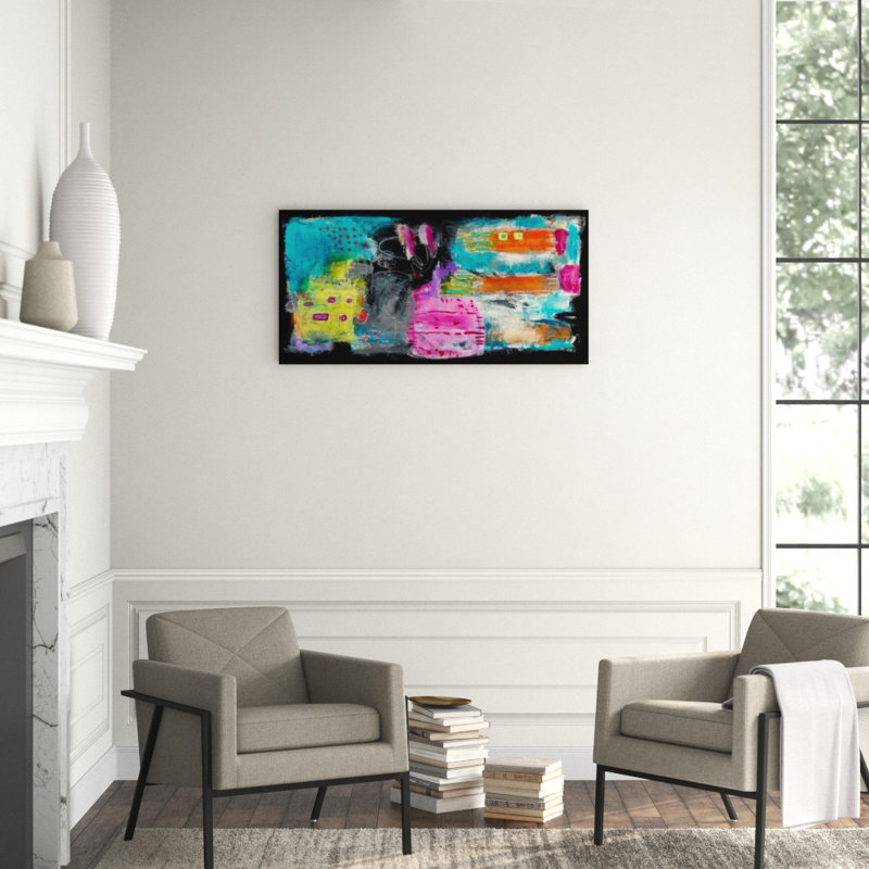 Night At Carnival Print by Ann Golumbuk, Outdoor, 24" H x 48" W x 1.5" D