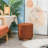 Bridgewater Pouf with Wooden Base-1664625345