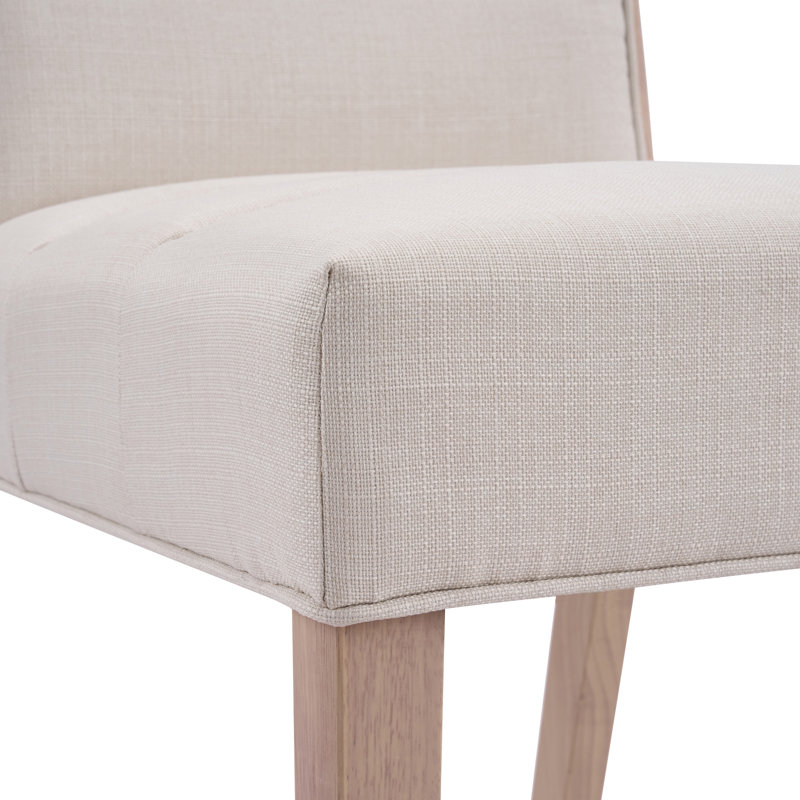 Chaises de salle à manger rembourrées Comfort, tissu et bois, ensemble de cuisine moderne