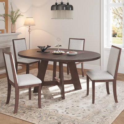 Ensemble de table de salle à manger extensible pour 4 à 5 pièces Farmhouse