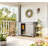 Outdoor Wooden Storage Cabinet With Shelf And Double Doors-1764509753