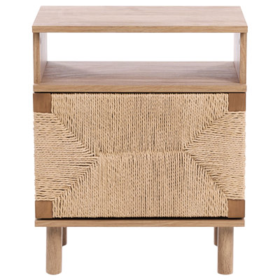 Taelan Bedside Table Taelan Light Brown