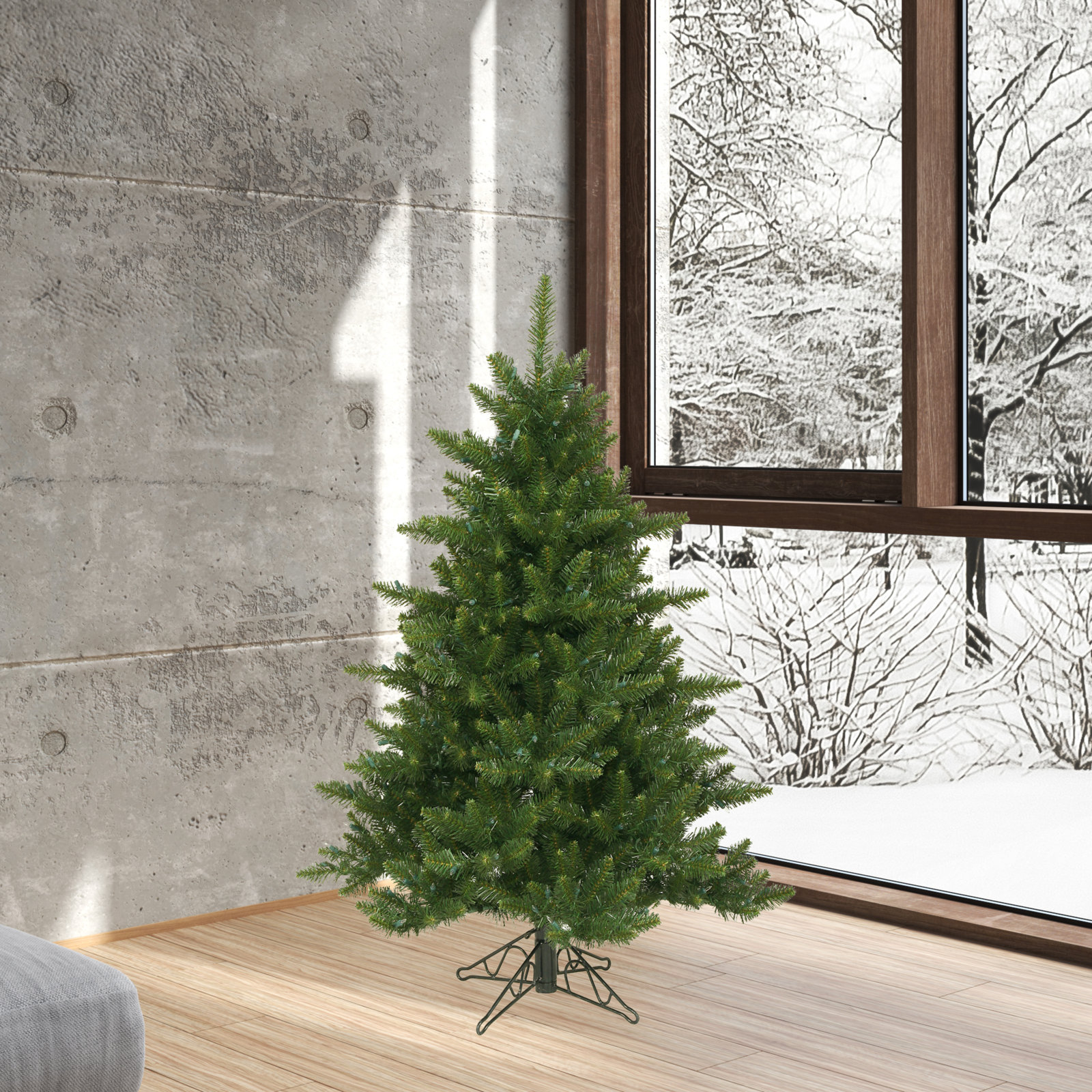 Peabody 14' Fir Christmas Tree, Unlit, 4.5'