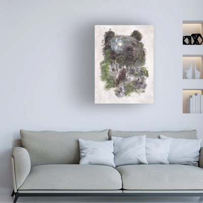 Barrett Biggers Bear King Canvas Art