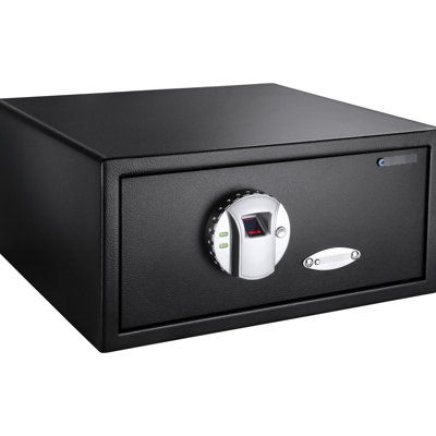 Biometric Safe 0.79 Cu Ft, Quick 2.5 Fingerprint Entry, 120 User Data Storage, Black, Steel, , Silent Usage, Emergency Keys Available Ft Chest, Advanced Protection, Capacities, -, Silent, Access Key