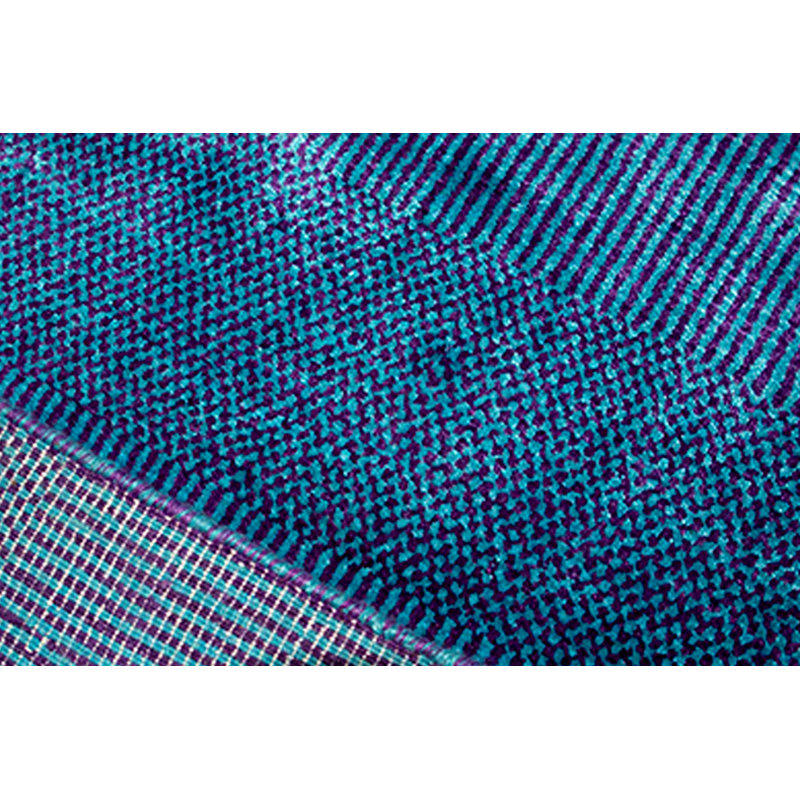 Tapis bleu de haute qualité noué à la main
