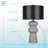 Echo Essence Ceramic Table Lamp - Textured Grey