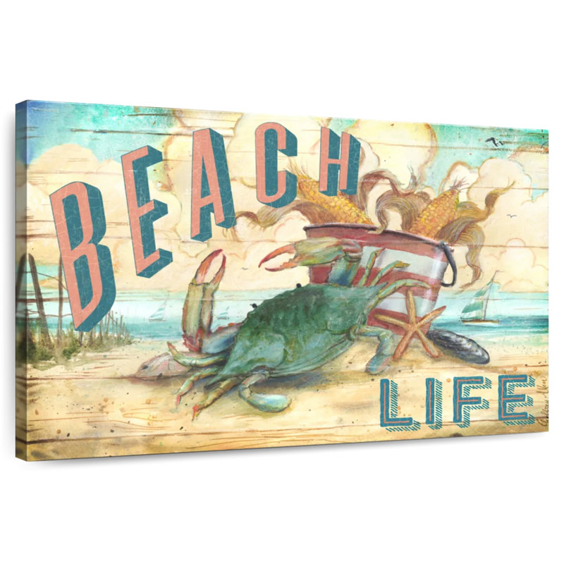 Crabe de plage I, H 24 po x l 36 po