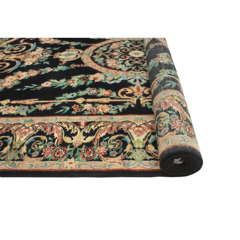 Pak-Persian Afeef Black Rug