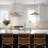 1 - Light Dome Rattan Kitchen Island Pendant Light