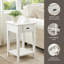 Table d'appoint carrée en bois massif-93563364