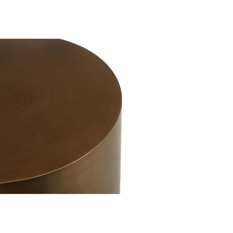 Spencer Round Side Table Black, Gold