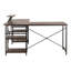 Bureau en L avec tablettes de rangement