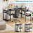 Mishaal L-Shaped Metal Base Computer Desk with Power Outlet-1528874085