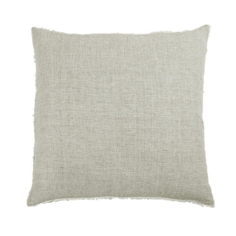 Logan Navy/Olive/Terra Cotta/Charcoal Linen Piece Sham, Euro, Olive