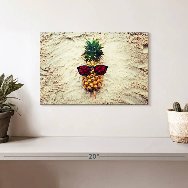 Yarlin Cool Sandy Pineapple, 8" H x 12" W
