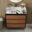 Meuble-lavabo simple 30 po avec lavabo en céramique et plateau en pierre frittée-742747965-742747967