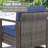 5-Piece Outdoor Frame Armrest Patio Conversation Set With Swivel Chairs And Fire Pit Table-1481363594-1481363595