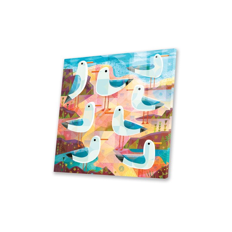 Mouettes sur le rivage par Gareth Lucas