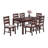 Classic Solid Wood Dining Table In Antique Cherry - Rectangular With Reinforced Top Sleek And Surface