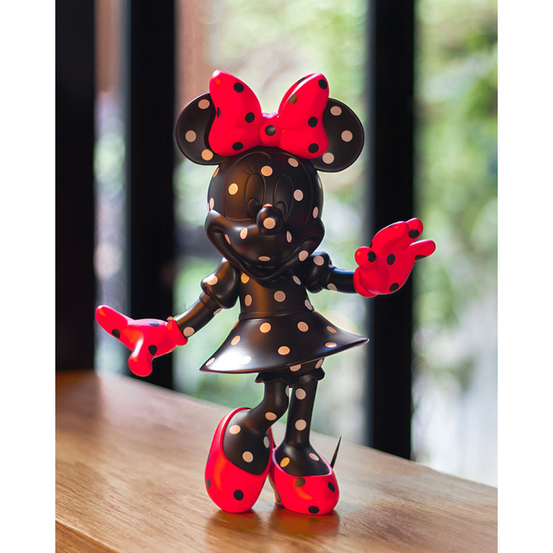 Minnie Mouse POLKA Black & Red 12in