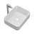 19" x 15"  White Bathroom Sink  Ceramic Rectangular Vessel Sink With Stainless Steel Faucet-121534249