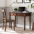 47.24"Brown Retro Rectangle Solid Wood Writing Desk,2-drawer-119810832