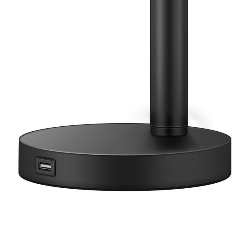 Jenn Metal USB Table Lamp, Black