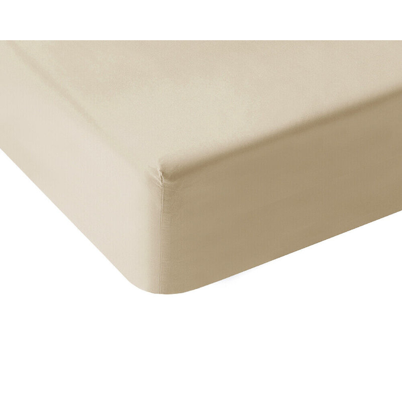 Lilyanah Microfiber 25cm Extra Deep Fitted Bed Sheets, Super King (6'), Cream