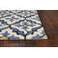 Tapis marocain intérieur et extérieur bleu fait à la main Edinburgh-17967045