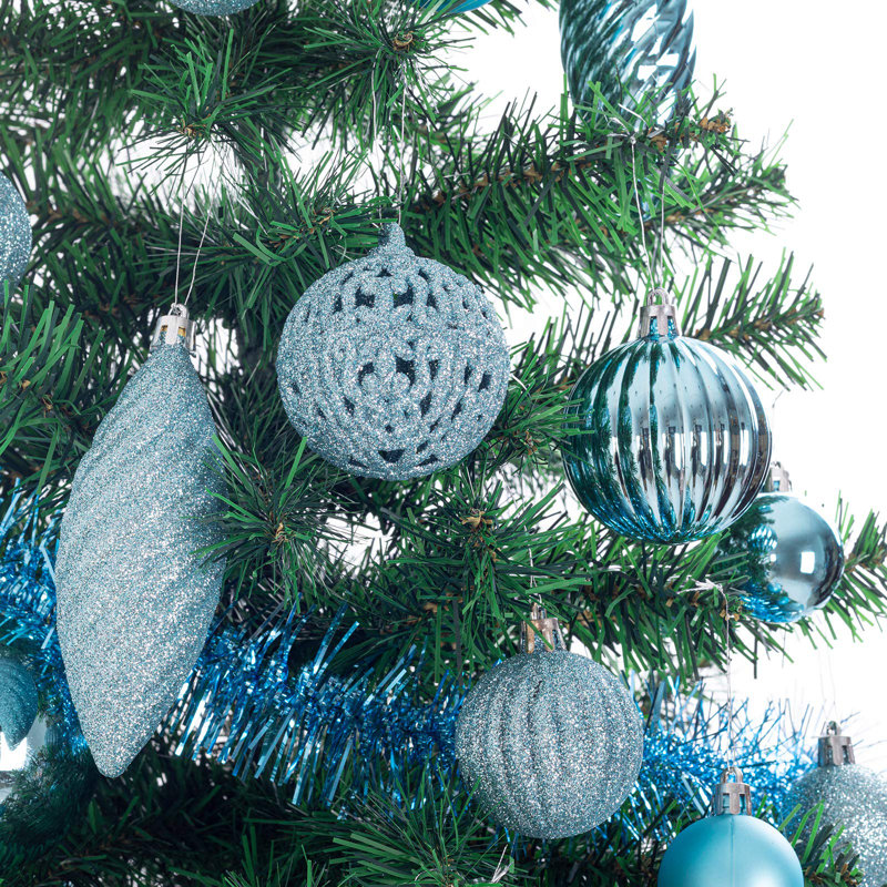 Ensemble de formes et de tailles de boules de Noël 119ct