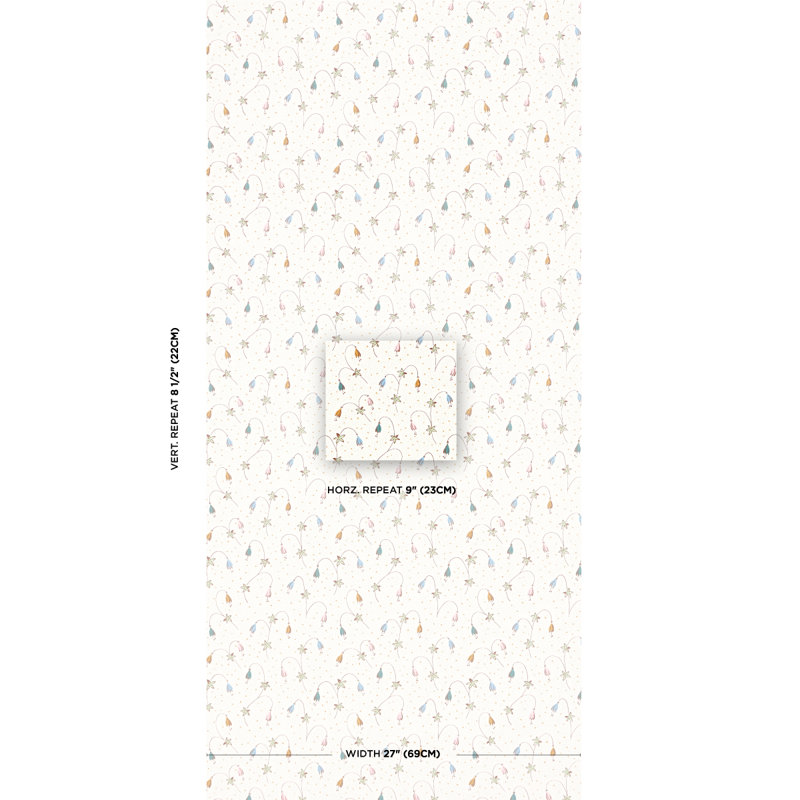 Papier peint floral Lolly, Confetti