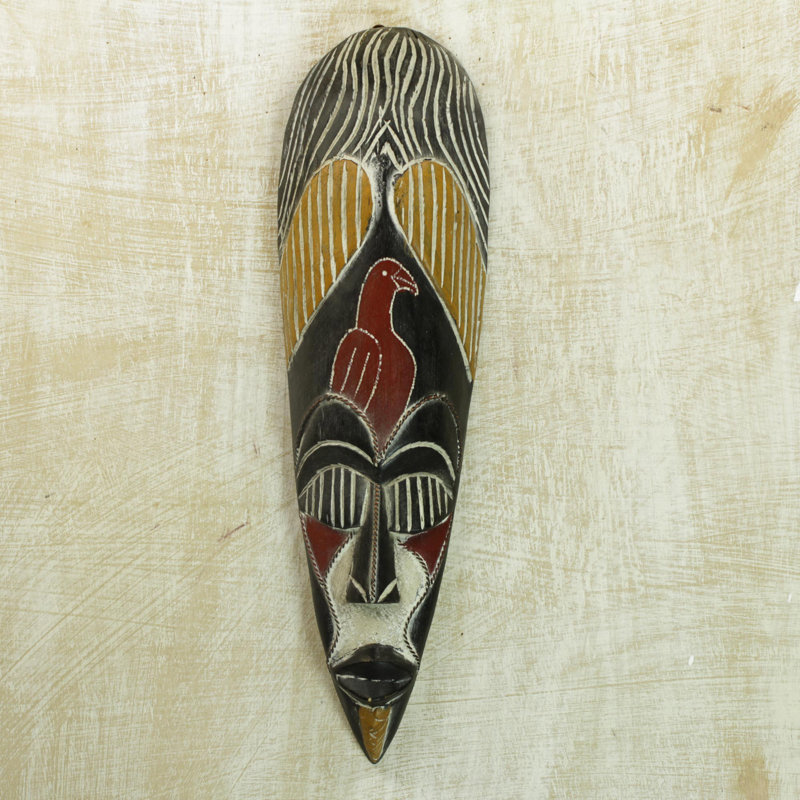 Masque africain spirituel protecteur haoussa Youngquist