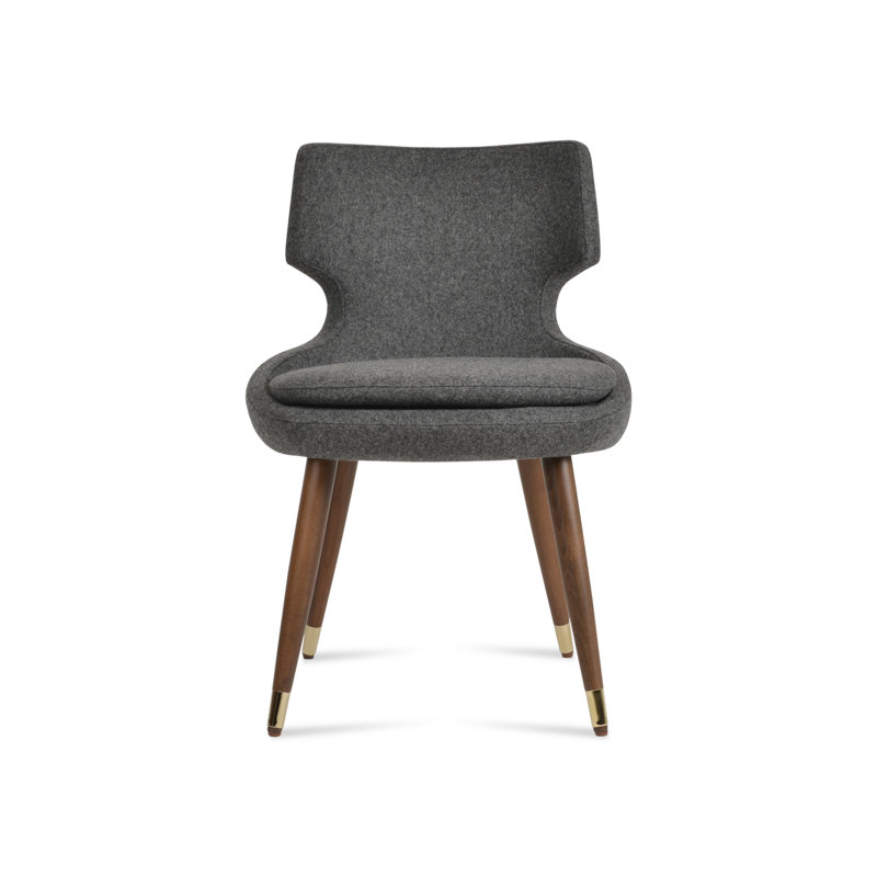 Patara 18'' H Upholstered Side Chair, Dark Grey