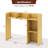 Desk Bookshelf Desktop Storage Shelf For Monitors Up To 27" With Anti-tip Kits Beige