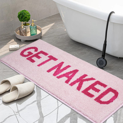 Get Naked Bath Mats Cute Bathroom Rugs Water Absorbent Funny Bath Mat