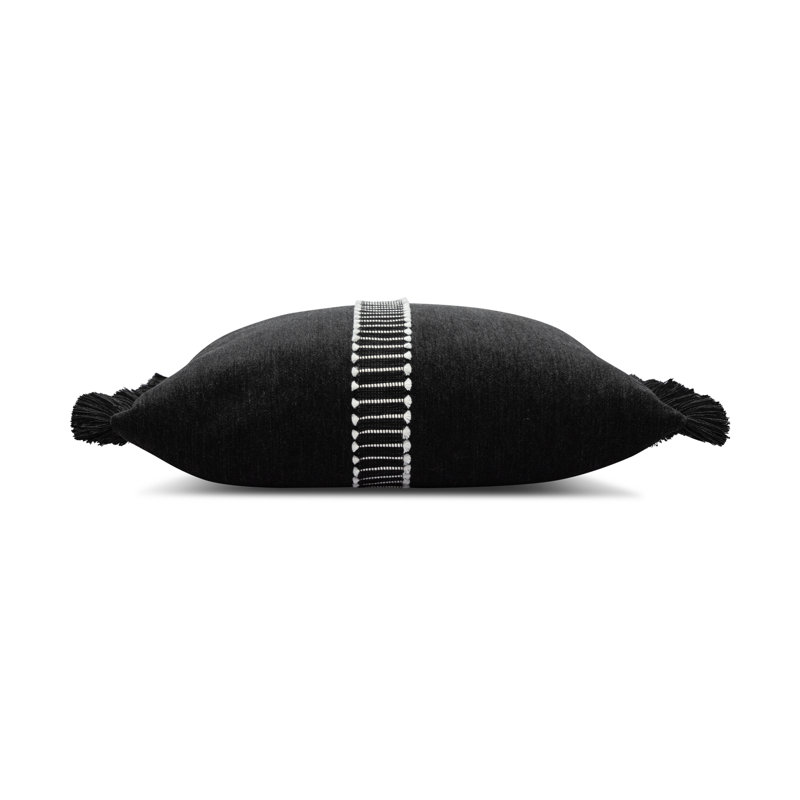 Splendor Pillow Cover & Insert, Charcoal, 20" H x 20" W, Square