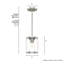 Luminaire suspendu cylindrique à 1 lumière Jalysa-61505929
