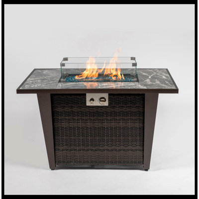 Kendrya Metal Top Dining Table