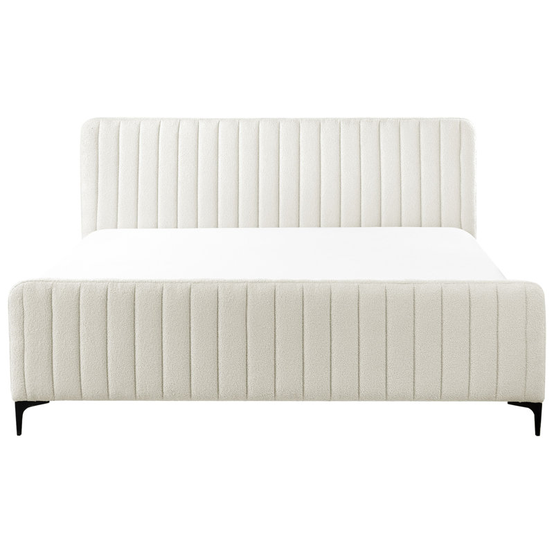 LUNAN Upholstered Bed, Super King (6'), White