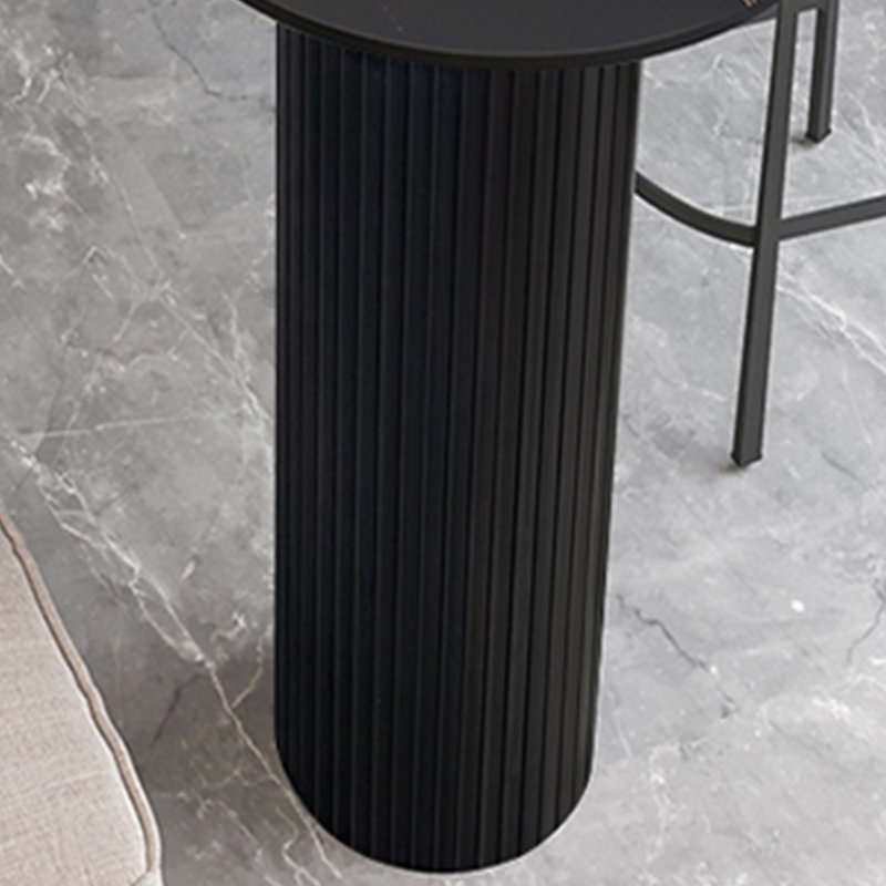 Table de bar Light Luxury, H 35,4 po x L 78,7 po x l 15,7 po, Noir