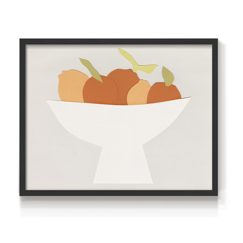 Sumo Citrus I -Framed Print - Restickable, H 11 po x l 14 po, Noir, noir, noir, noir