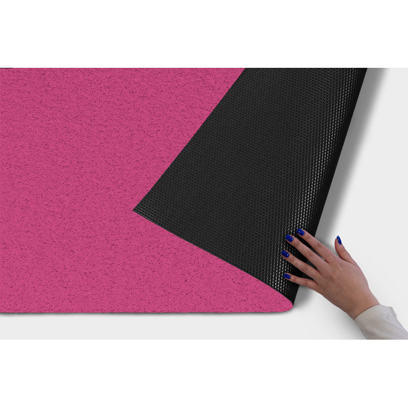 Non-Slip Outdoor Doormat, Raspberry