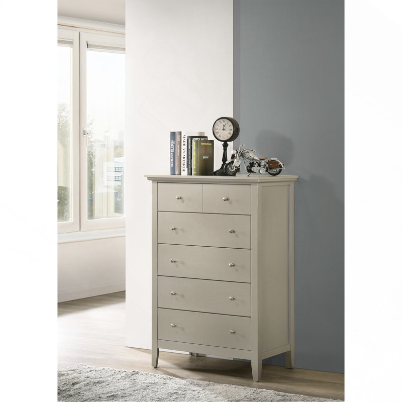 Commode Glory Furniture, champagne argenté, Champagne
